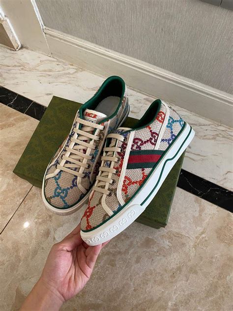 gucci neon sneakers replica|Gucci knock off heels.